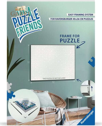 RAVENSBURGER Rám na puzzle My Puzzle Friends 49x36cm - černý
