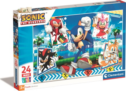 CLEMENTONI Puzzle Sonic MAXI 24 dílků