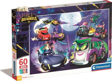 CLEMENTONI Puzzle Batwheels MAXI 60 dílků