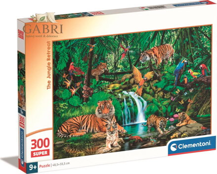 CLEMENTONI Puzzle Útočiště v džungli 300 dílků