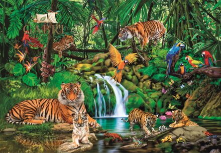 CLEMENTONI Puzzle Útočiště v džungli 300 dílků