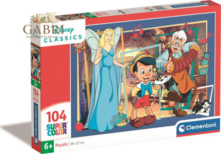 CLEMENTONI Puzzle Pinocchio 104 dílků