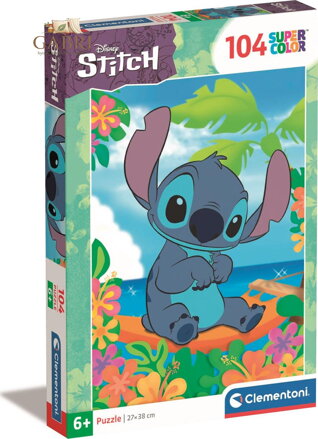 CLEMENTONI Puzzle Spokojený Stitch 104 dílků
