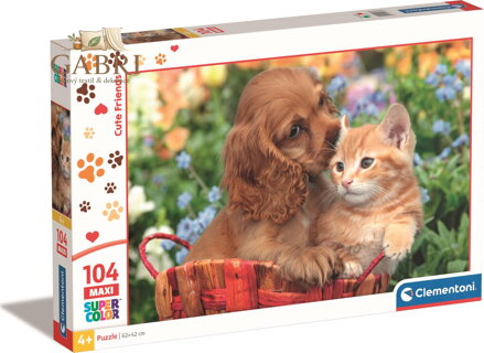 CLEMENTONI Puzzle Roztomilí kamarádi MAXI 104 dílků