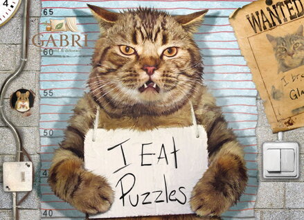 EUROGRAPHICS Puzzle Kočičí zločinec XL 500 dílků