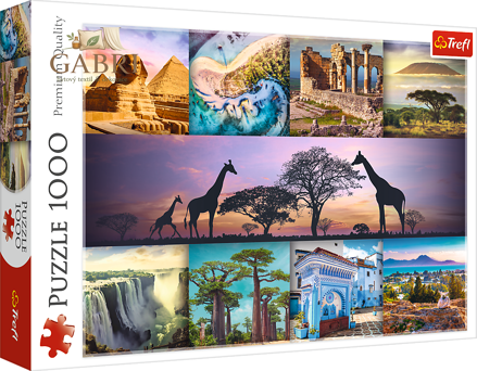 TREFL Puzzle Koláž, Afrika 1000 dílků