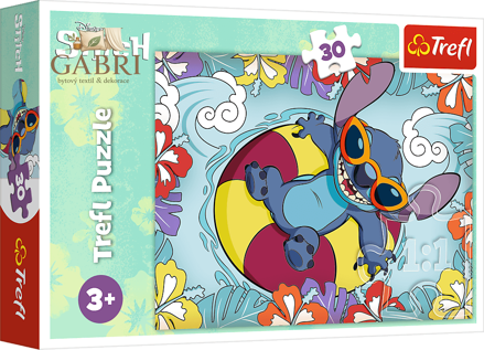 TREFL Puzzle Lilo&Stitch: Na prázdninách 30 dílků