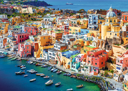 TREFL Puzzle Ostrov Procida, Kampánie, Itálie 500 dílků