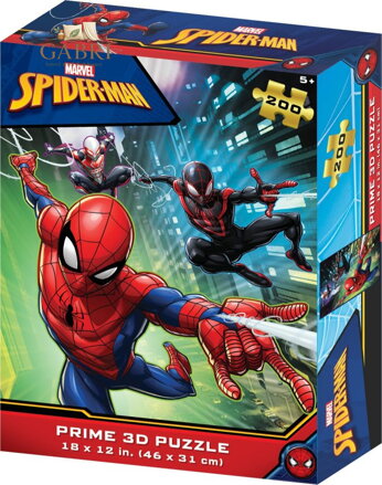PRIME 3D Puzzle Spiderman 3D 200 dílků