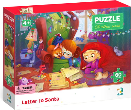 DODO Puzzle Dopis Ježíškovi 60 dílků