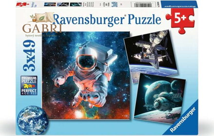 RAVENSBURGER Puzzle Prozkoumávání vesmíru 3x49 dílků
