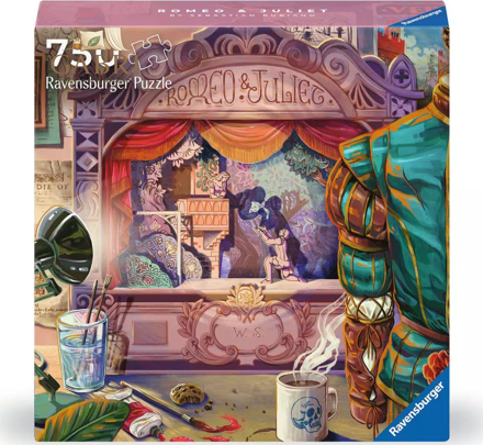 RAVENSBURGER Čtvercové puzzle Art & Soul: Romeo a Julie 750 dílků