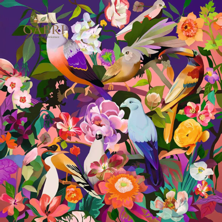RAVENSBURGER Čtvercové puzzle Art & Soul: Pozorování ptáků 750 dílků
