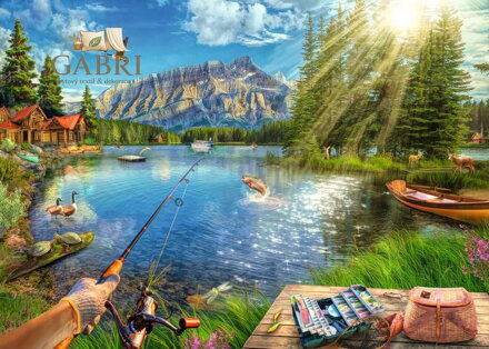RAVENSBURGER Puzzle Život u jezera 1000 dílků