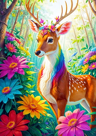 ENJOY Puzzle Kouzelný jelen 1000 dílků