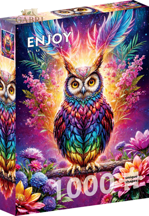 ENJOY Puzzle Neonová sova 1000 dílků