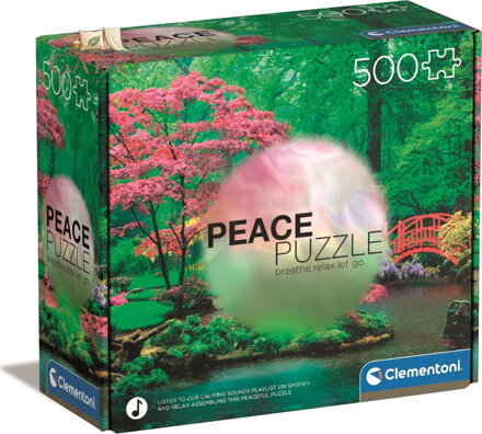 CLEMENTONI Peace puzzle: Konejšivé kapky deště 500 dílků