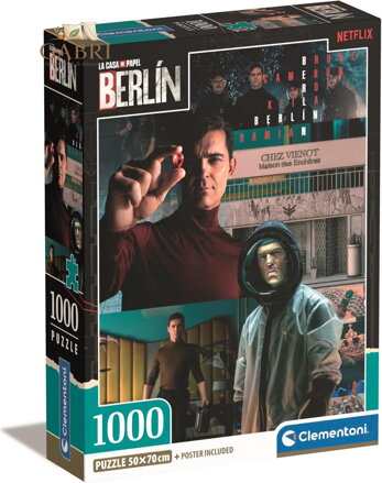 CLEMENTONI Puzzle La Casa de Papel Berlín: Šéf 1000 dílků