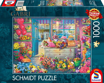 SCHMIDT Puzzle Barevné květinářství 1000 dílků