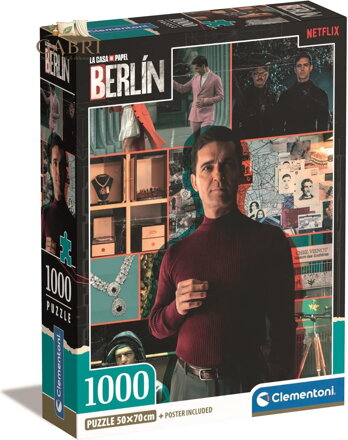 CLEMENTONI Puzzle La Casa de Papel Berlín: Mám plán 1000 dílků