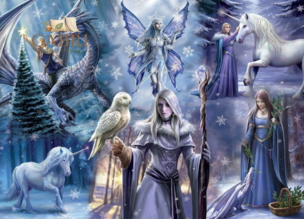 BLUEBIRD Puzzle Zimní fantazie 1000 dílků