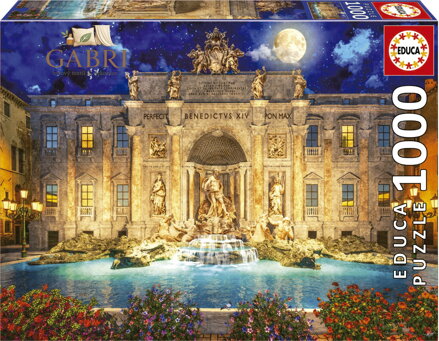 EDUCA Puzzle Fontána Di Trevi, Řím 1000 dílků
