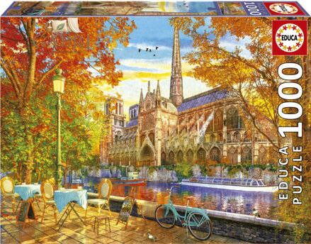 EDUCA Puzzle Podzimní Notre Dame 1000 dílků