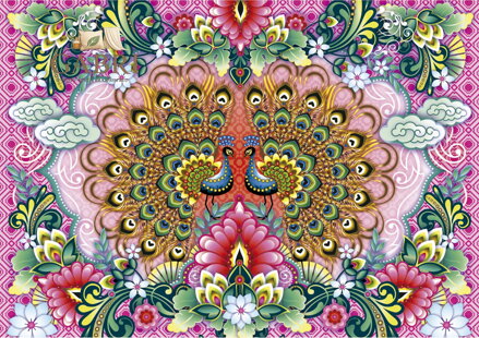 EDUCA Puzzle Pávi indičtí 1500 dílků