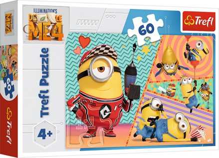 TREFL Puzzle Já, padouch 4: Šťastní Mimoni 60 dílků