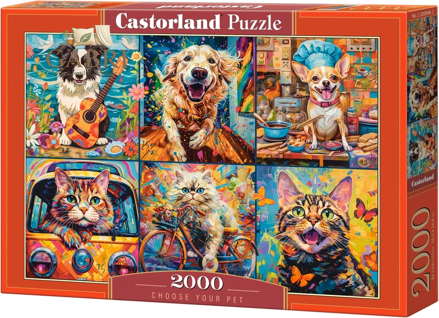 CASTORLAND Puzzle Vyber si svého mazlíčka 2000 dílků