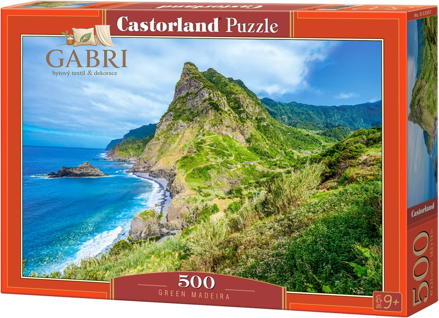CASTORLAND Puzzle Zelená Madeira 500 dílků