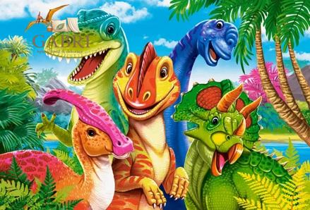 CASTORLAND Puzzle Dinosauří selfie MAXI 40 dílků