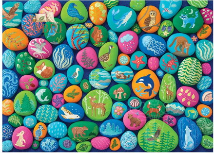 COBBLE HILL Puzzle Malované kameny severozápadu 1000 dílků