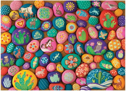 COBBLE HILL Puzzle Malované kameny jihozápadu 1000 dílků