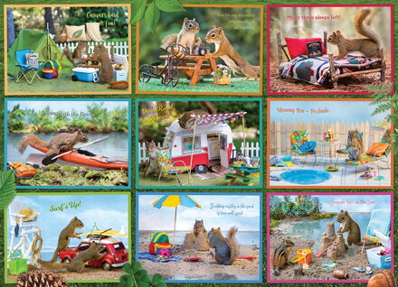 COBBLE HILL Puzzle Veverky na prázdninách 1000 dílků