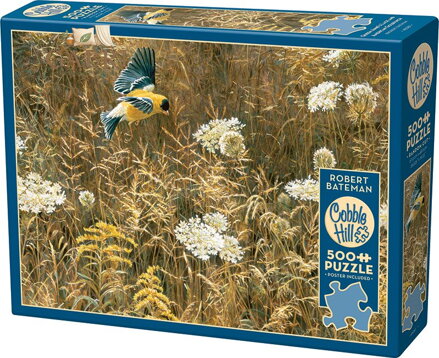 COBBLE HILL Puzzle Krajka královny Anny a americký zlatobýl 500 dílků