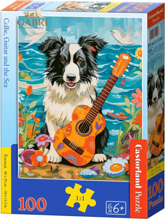 CASTORLAND Puzzle Kolie, kytara a moře  100 dílků