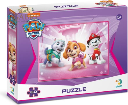 DODO Puzzle Tlapková patrola: Everest, Sky a Marshal 60 dílků