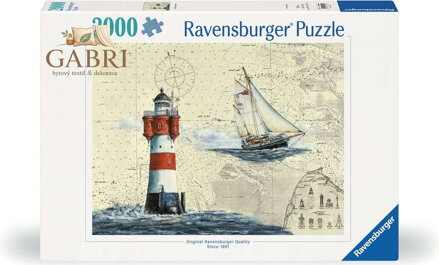 RAVENSBURGER Puzzle Romantický maják 2000 dílků
