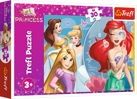 TREFL Puzzle Disney princezny: Krásný princeznovský den 30 dílků