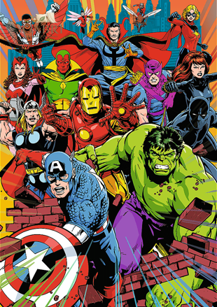 TREFL Puzzle Premium Plus Marvel: Hrdinové Marvelu 1000 dílků