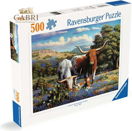 RAVENSBURGER Puzzle Dobytek na louce 500 dílků