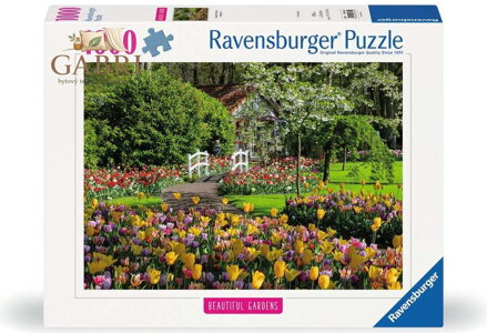 RAVENSBURGER Puzzle Kouzelné zahrady: Zahrada Evropy Keukenhof, Nizozemsko 1000 dílků