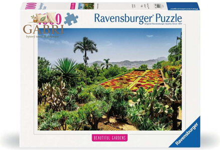 RAVENSBURGER Puzzle Kouzelné zahrady: Botanická zahrada, Madeira 1000 dílků