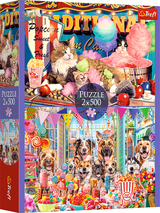 TREFL Puzzle Chlupatí přátelé 2x500 dílků
