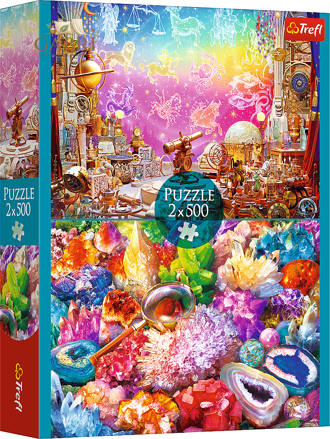 TREFL Puzzle Vesmír a krystaly 2x500 dílků