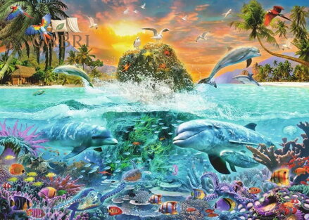 RAVENSBURGER Puzzle Podmořský ostrov 1000 dílků