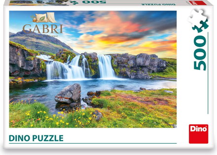 DINO Puzzle Islandský vodopád 500 dílků