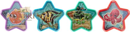 TEDDIES Kuličkový labyrint Hvězda 1ks (mix)