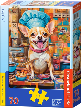 CASTORLAND Puzzle Psí kuchtík 70 dílků
